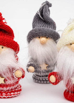 Gnome Popjes / Sterrentrui – 8 cm – Set van 6