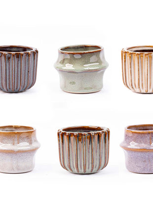 Mini Kerstboom Set - 6 Stuks - Met Pot Set Barcelona